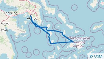 Navigation dans les Cyclades