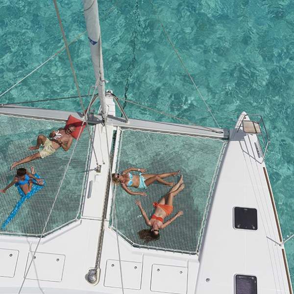 Les fameux filets trampoline du Lagoon