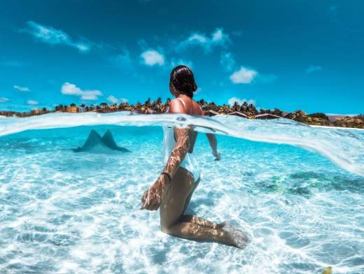 Les atolls Baa & Raa par la mer