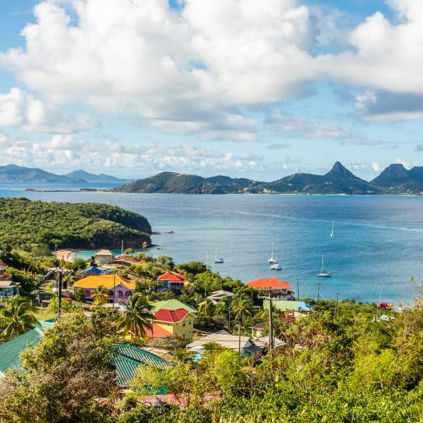 Mayreau et sa sublime vue sur Union et St-Vincent