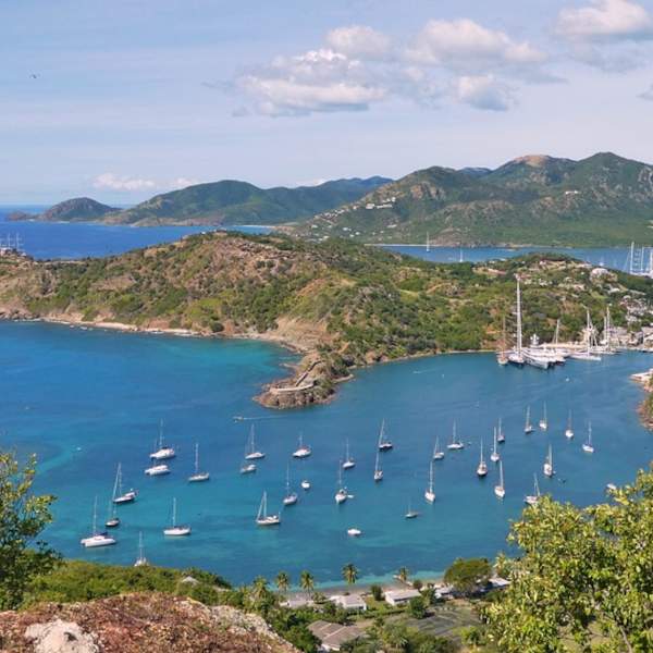 Port d'Antigua, lieu de départ et d'arrivée de la RORC Caribbean 600