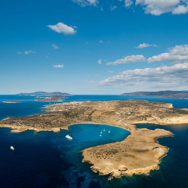 La baie de Pori, sur l'île de Koufonissia