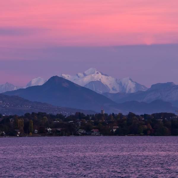 Magnifiques couleurs pendant la soirée