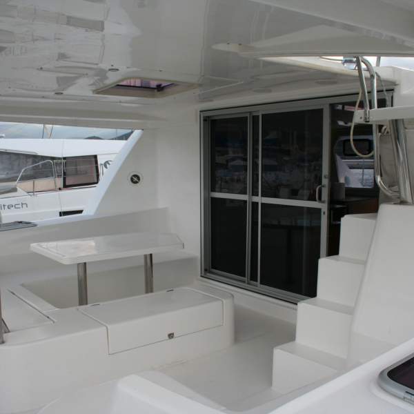 Le cockpit est idéal pour pour partager un repas convivial