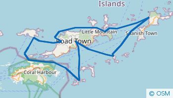 Itinéraire dans les Îles Vierges