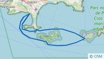 Itinéraire de navigation au départ d’Hyères