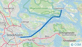 Itinéraire de navigation en voilier au départ de Stockholm