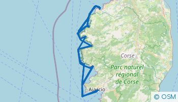 Itinéraire de croisière à la voile au départ de Calvi